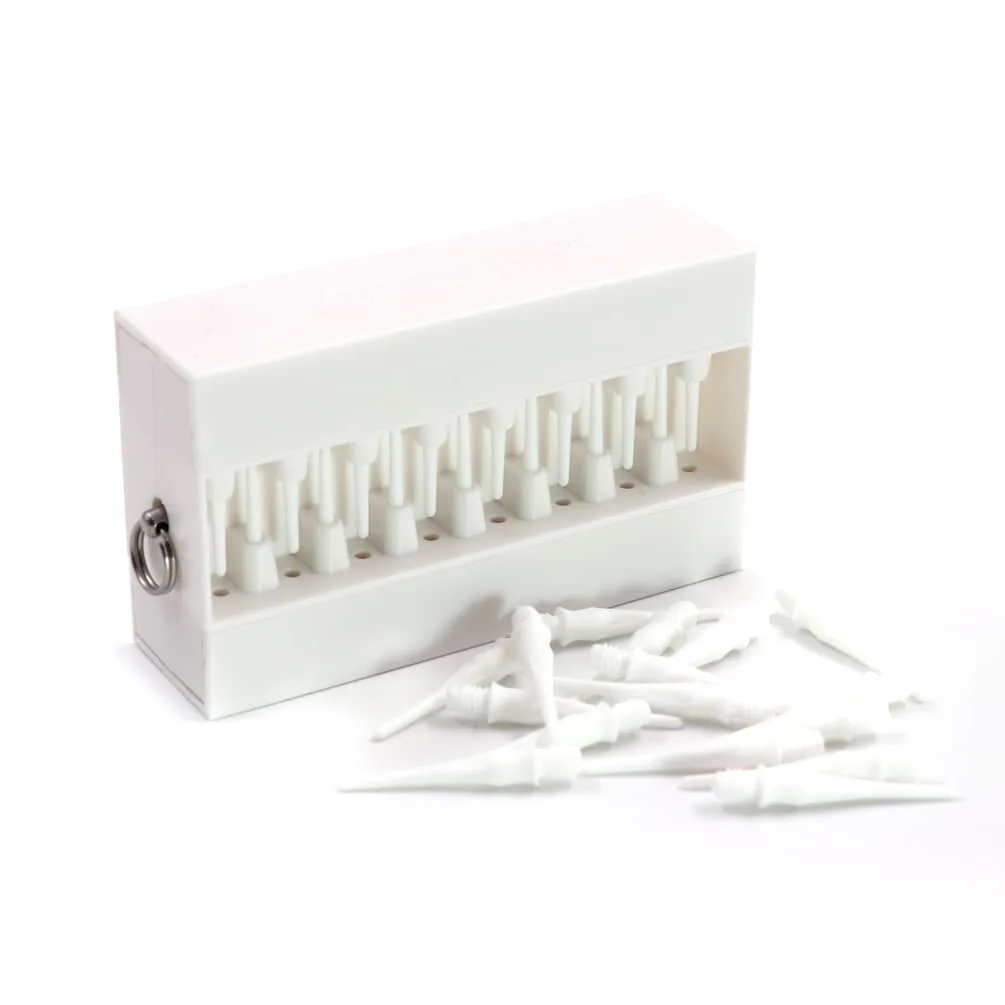 Caja Porta Puntas Dardos Touch Point White