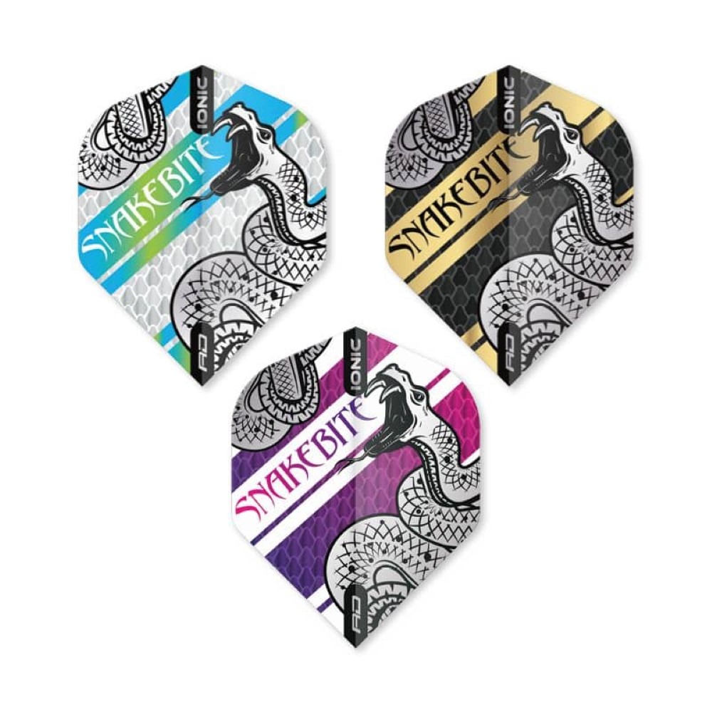  Plumas Flights Red Dragon Snakebite Multi Pack 3 sets 9 plumas  
