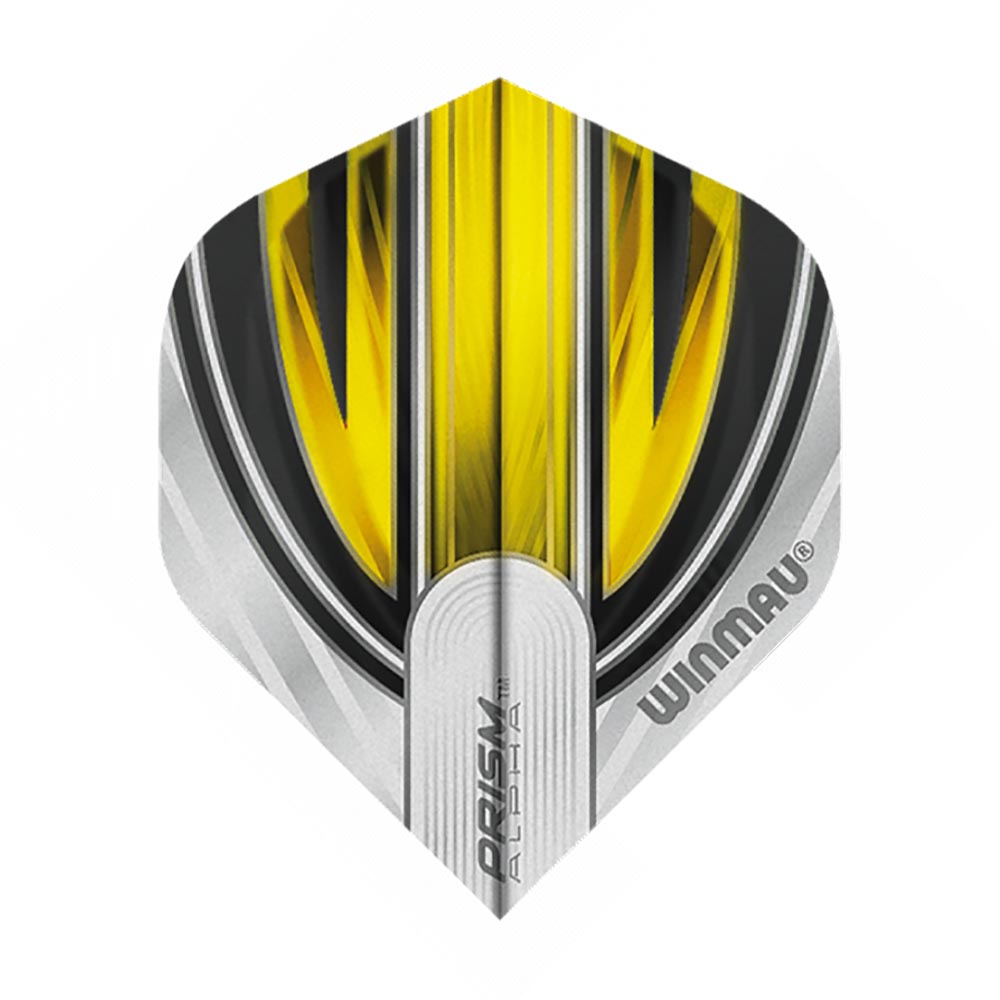 Pluma Winmau Prism Alpha Standard Blanco y Amarillo