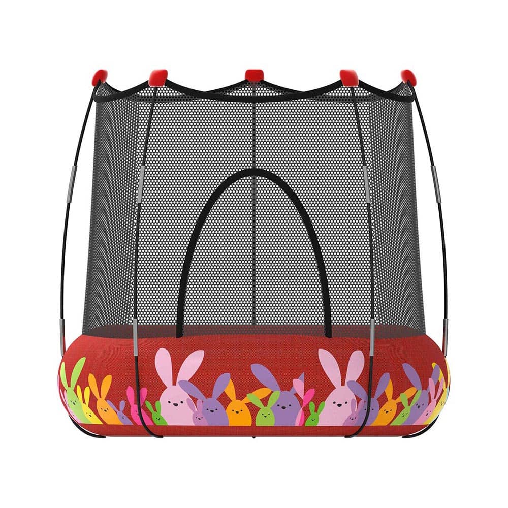 Trampolín Kohala 2 en 1 Parque de Juegos y Cama Elástica Rojo