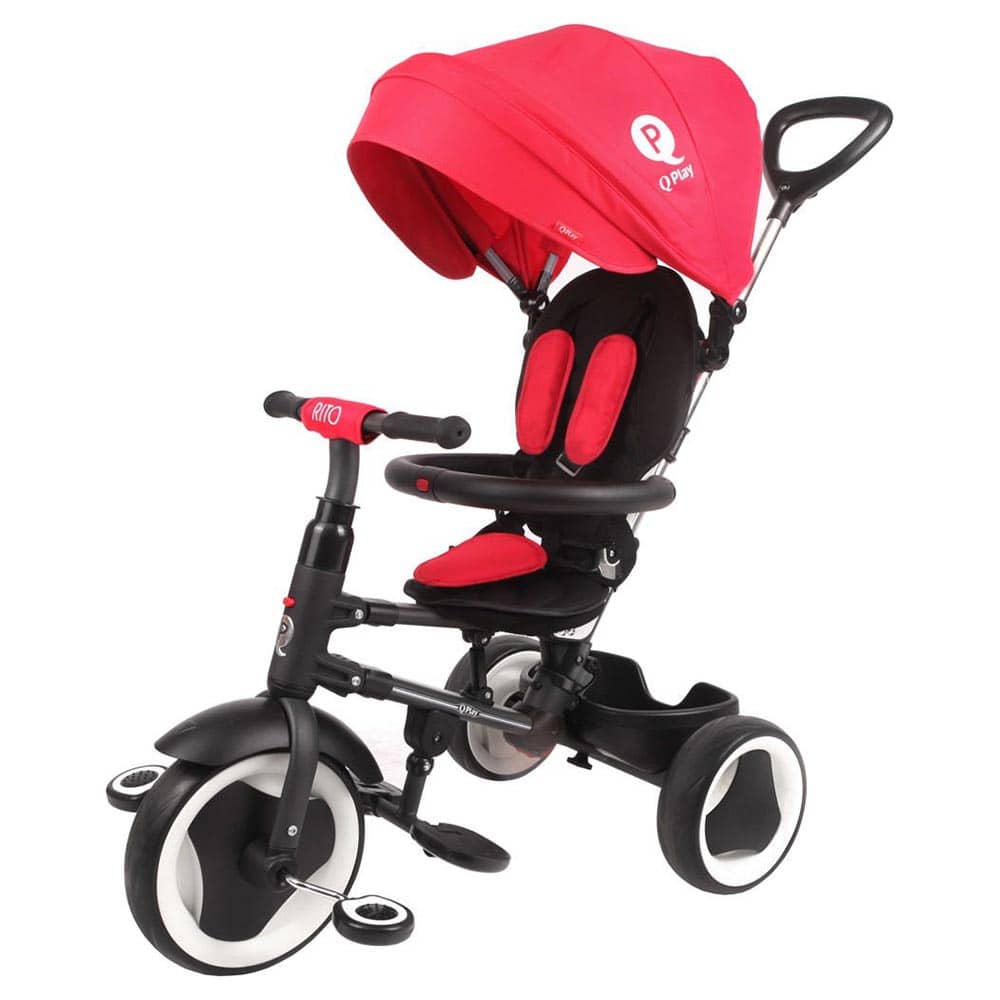 Triciclo a pedales QPlay Rito plegable Rojo