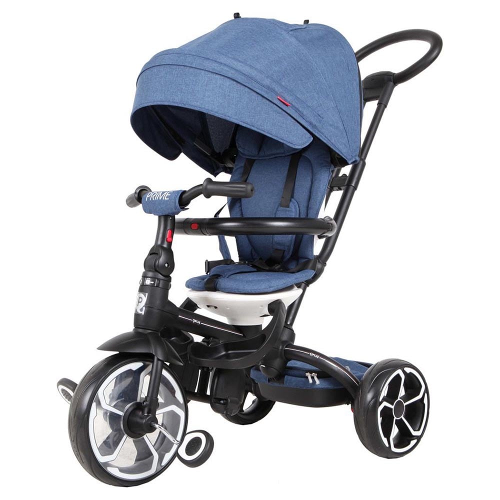 Triciclo a pedales Evolutivo Qplay Prime Azul