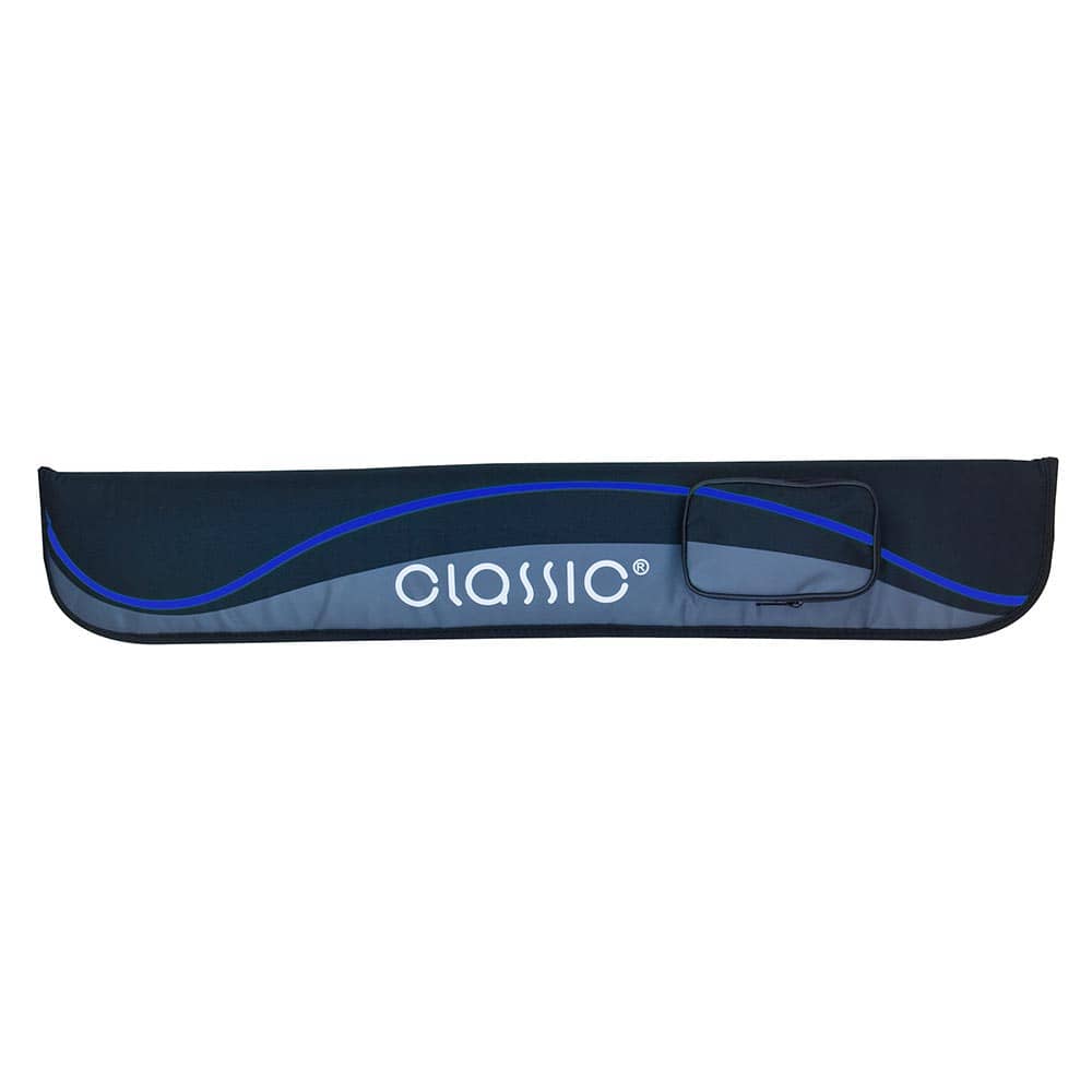 Funda para taco de billar Classic Passion negro y azul 2P 2F 83cm