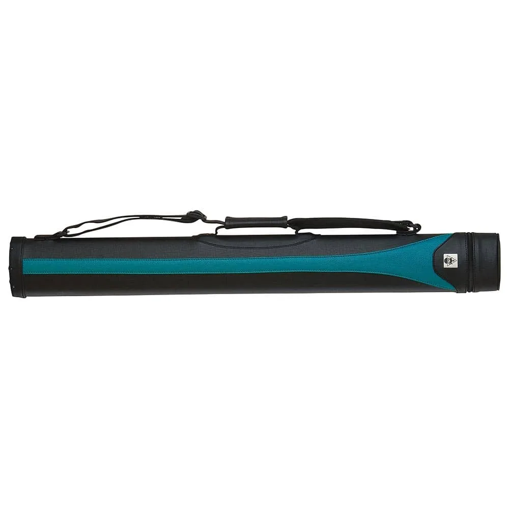 Funda rígida para taco de billar estilo SY-3 negro y azul 2P 2F 85cm
