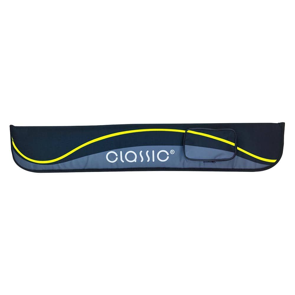 Funda para taco de billar Classic Passion negro y amarillo 2P 2F 83cm