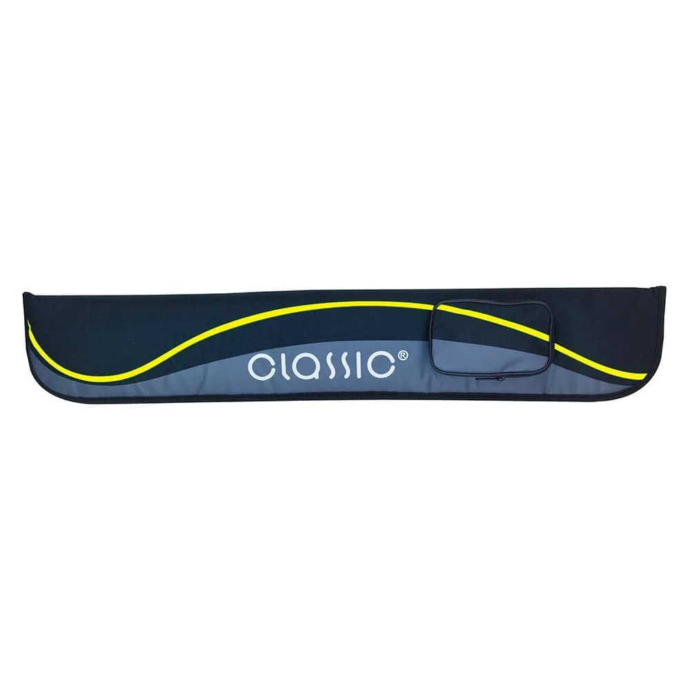 Funda para taco de billar Classic Passion negro y amarillo 2P 2F 83cm