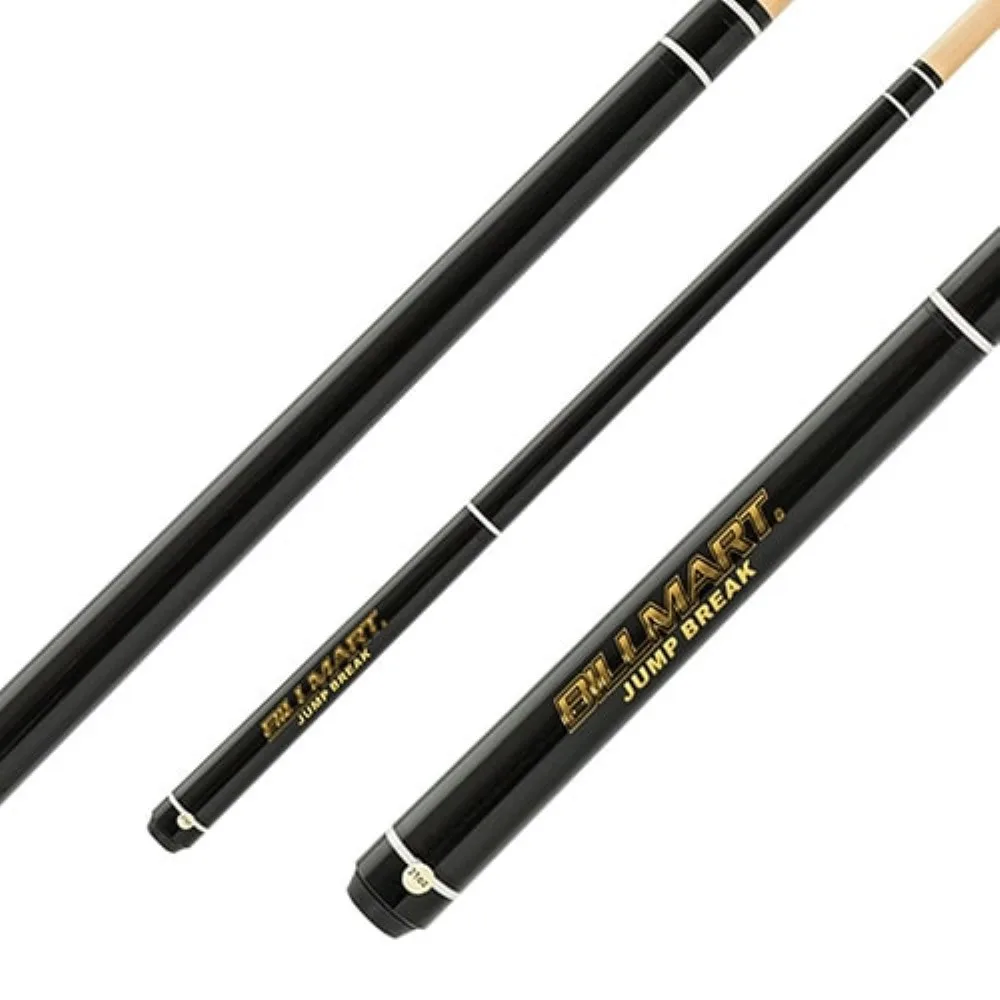 Taco de billar Break Jump Classic Billmart Negro con junta de liberación rápida 13mm 19.5oz