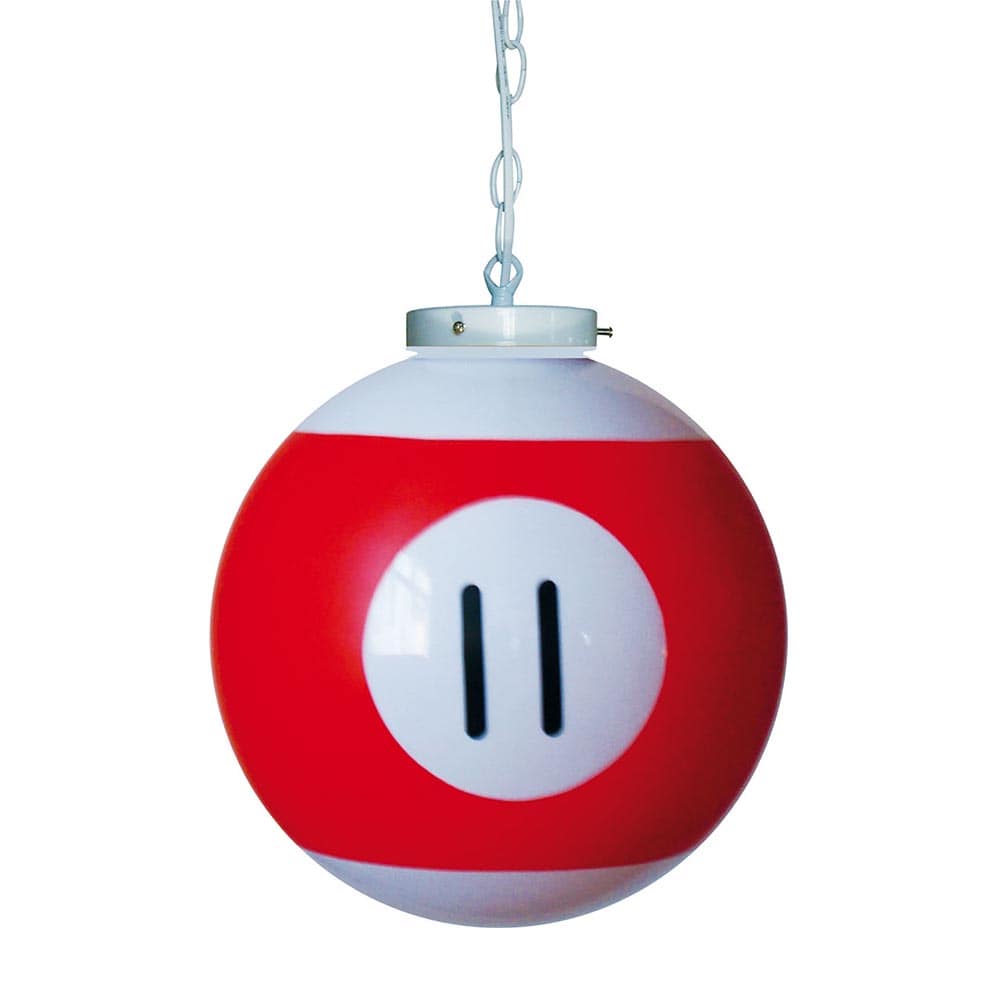 Lámpara bola 11 de billar con cadena