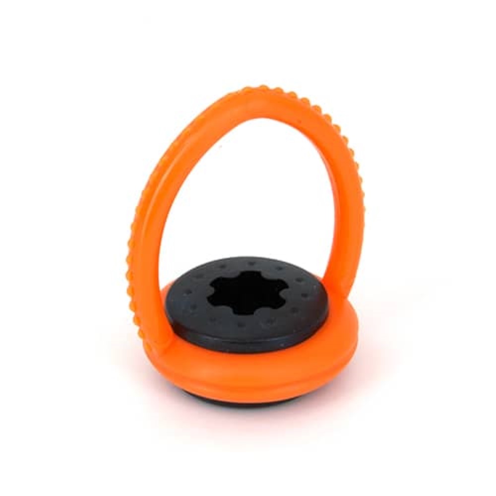Soporte para taco de goma, PVC, naranja-negro