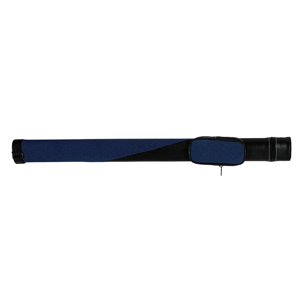 Funda Ovalada para taco de billar TO11-8 Azul-Negro 1P 1F 85cm