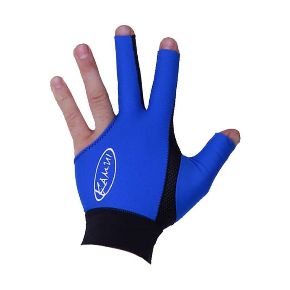 Guante de billar Kamui Glove Quick Dry azul talla S Diestro