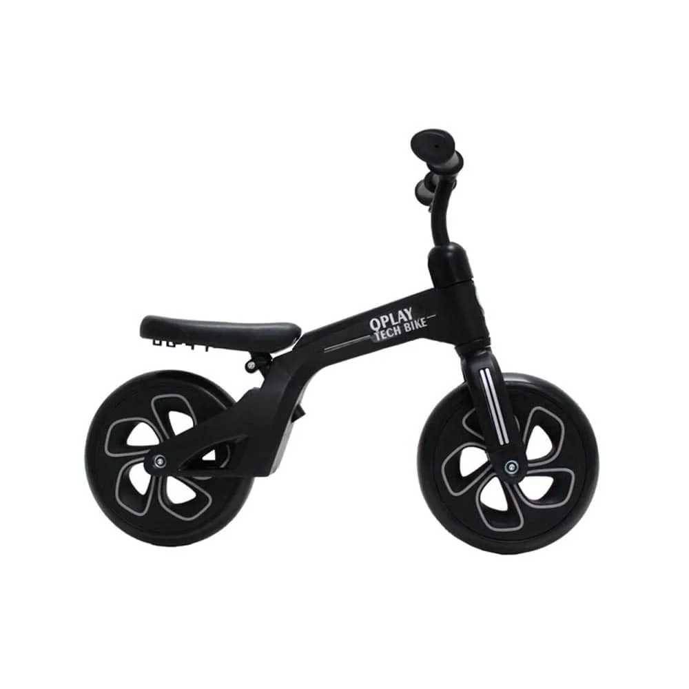 Correpasillos Qplay Tech Balance Bike Negro