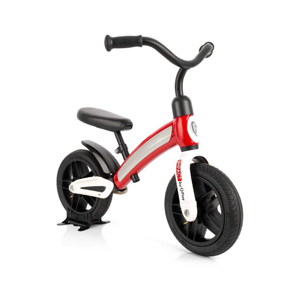 Correpasillos Qplay Tech Balance Bike Impact con ruedas de aire Roja