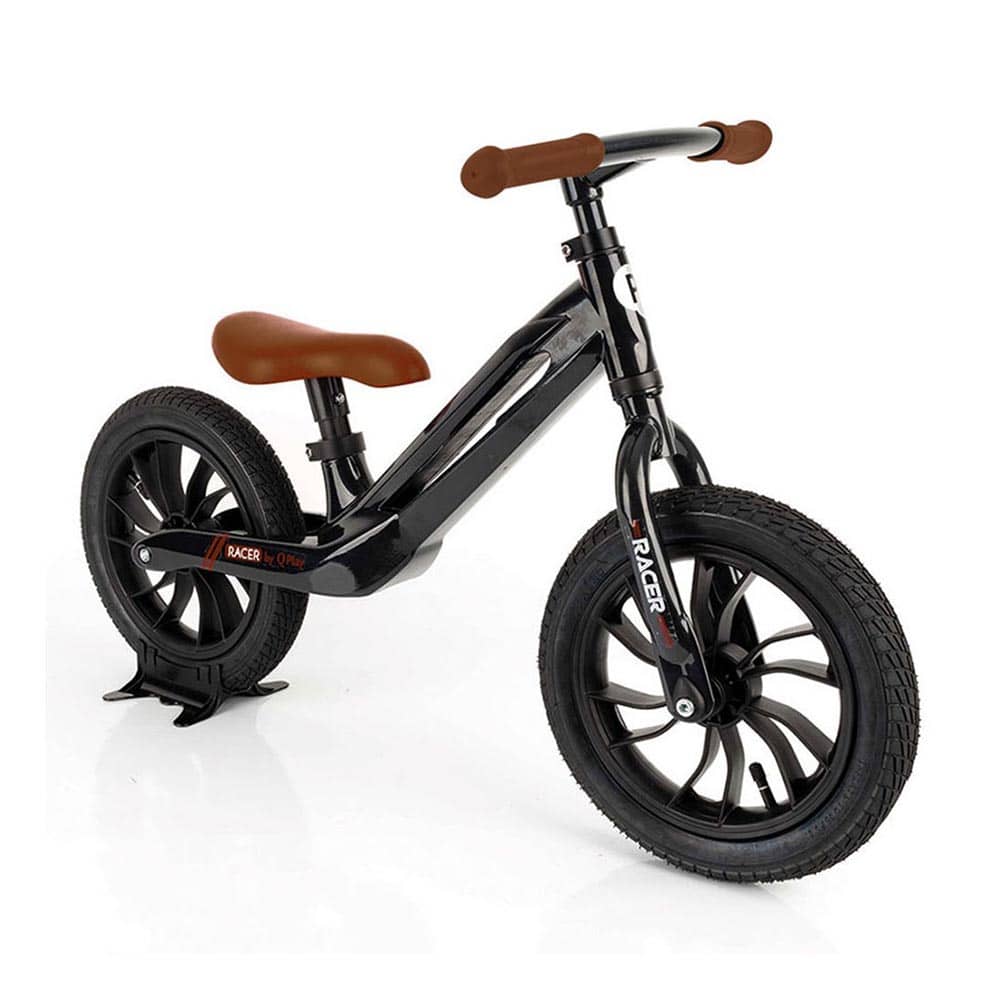 Correpasillos Qplay Tech Balance Bike Impact con ruedas de aire Negra