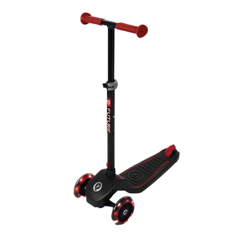 Patinete Future Scooter Rojo de Qplay con Luces Led