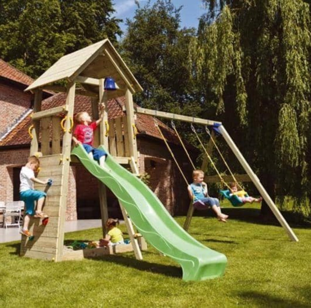 Parque infantil Masgames Belvedere L con Columpio Doble