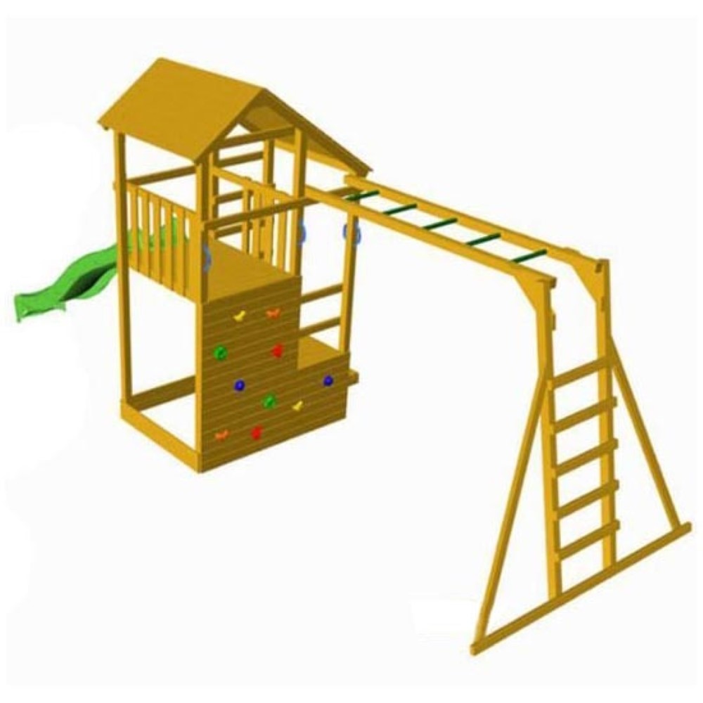 Parque infantil Masgames Teide XL con escalera de mono
