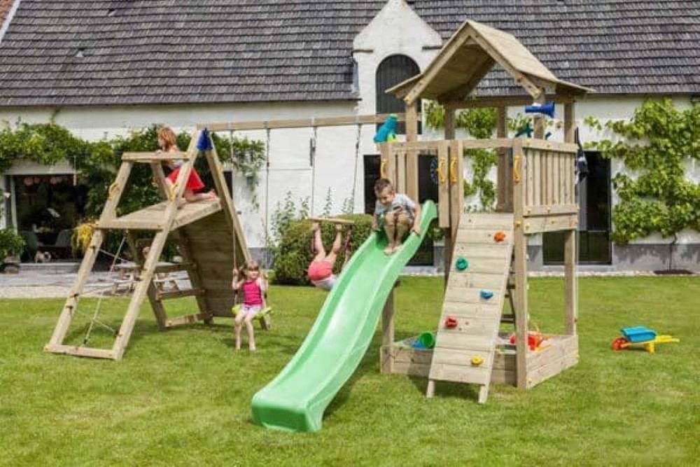 Parque infantil Masgames Pagoda XL con Challenger