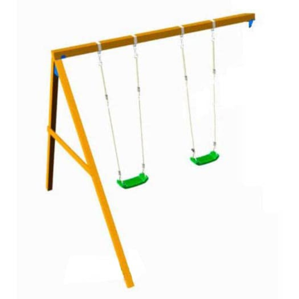 Columpio Doble apoyado para Parque Infantil 1,20 alt Masgames