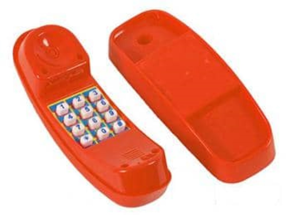 Teléfono rojo para parque infantil