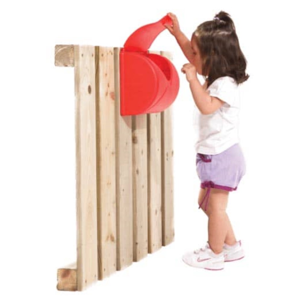 Buzón rojo para parque infantil