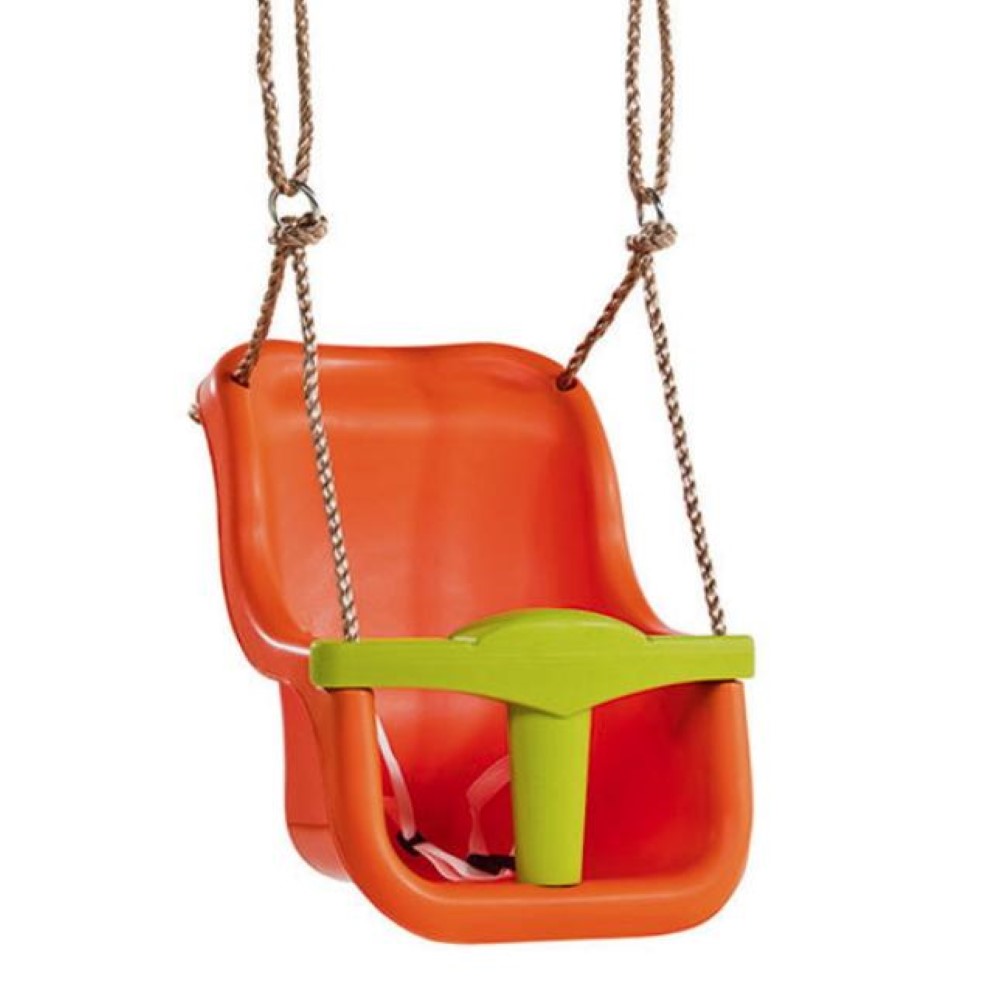 Asiento de bebé premium naranja para columpio