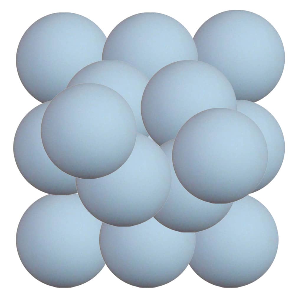 Bola futbolin Superdura Blanco Brillo 36g gramos 34mm 15 unidades