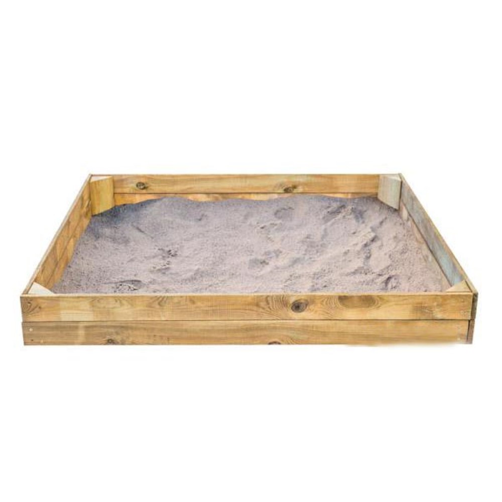Arenero Madera Basic Rectangular + Cubierta
