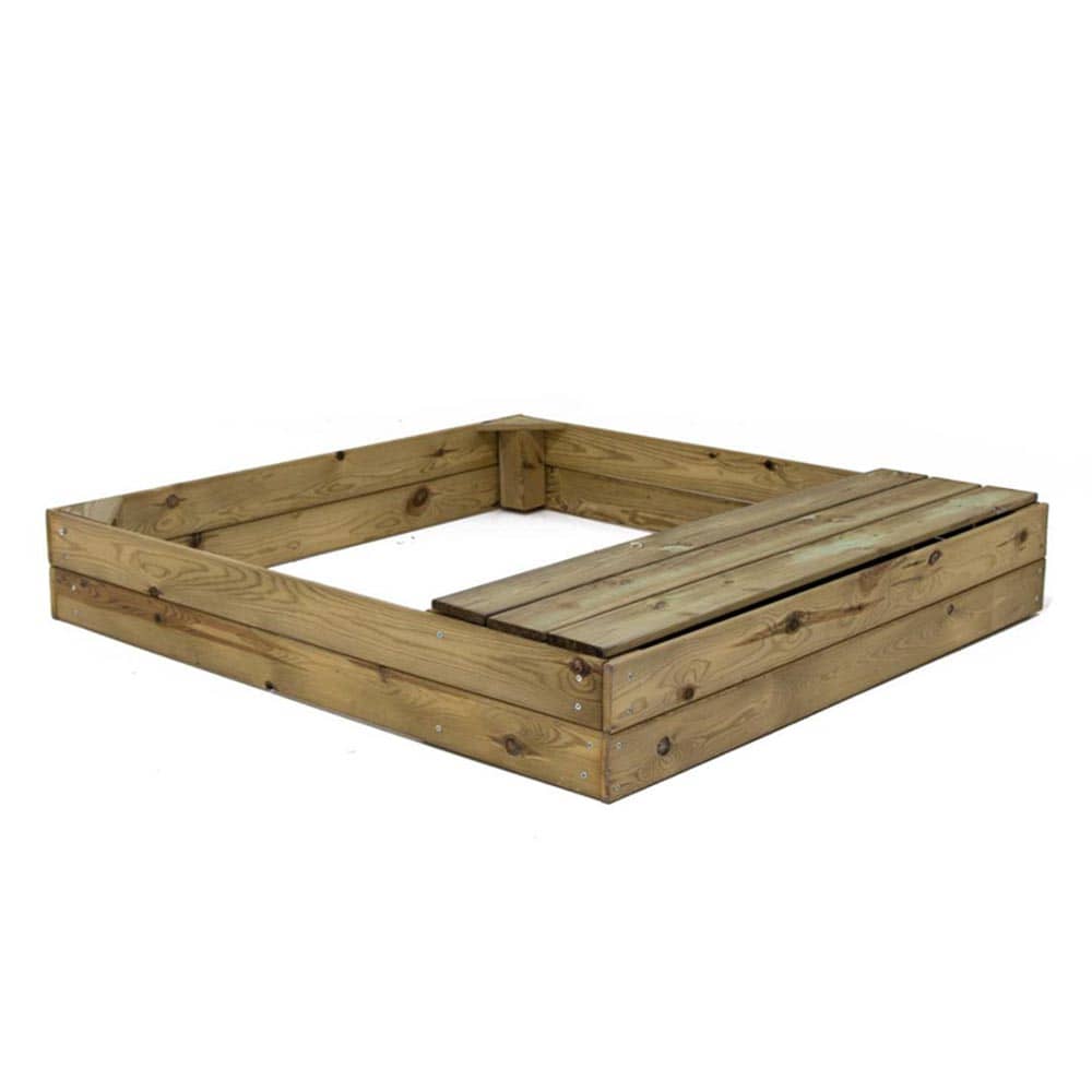 Arenero rectangular Kassi de 1,20 x 1,50 mts con Cajón Banco
