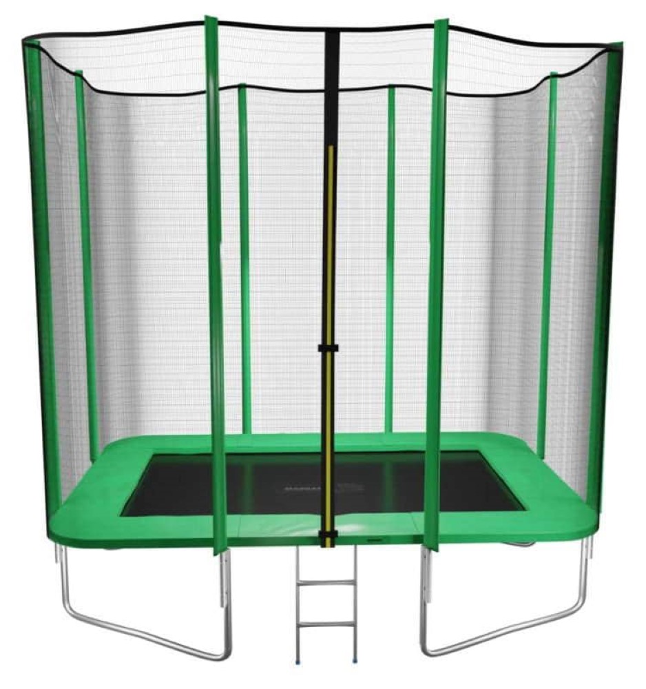 Cama Elástica Masgames Rectangular M con Red y Escalera