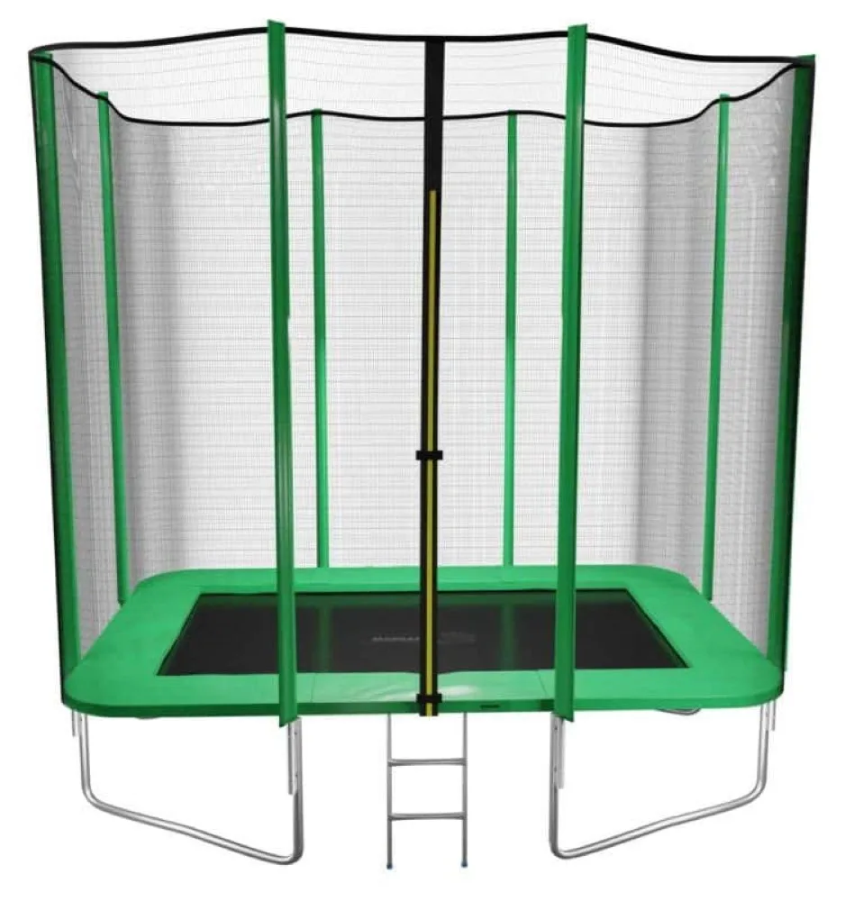 Cama Elástica Masgames Rectangular M con Red y Escalera