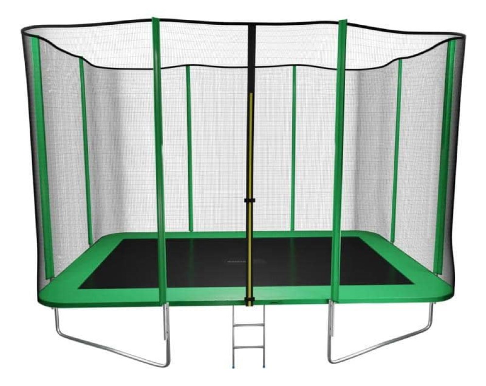 Cama Elástica Masgames Rectangular L con Red y Escalera