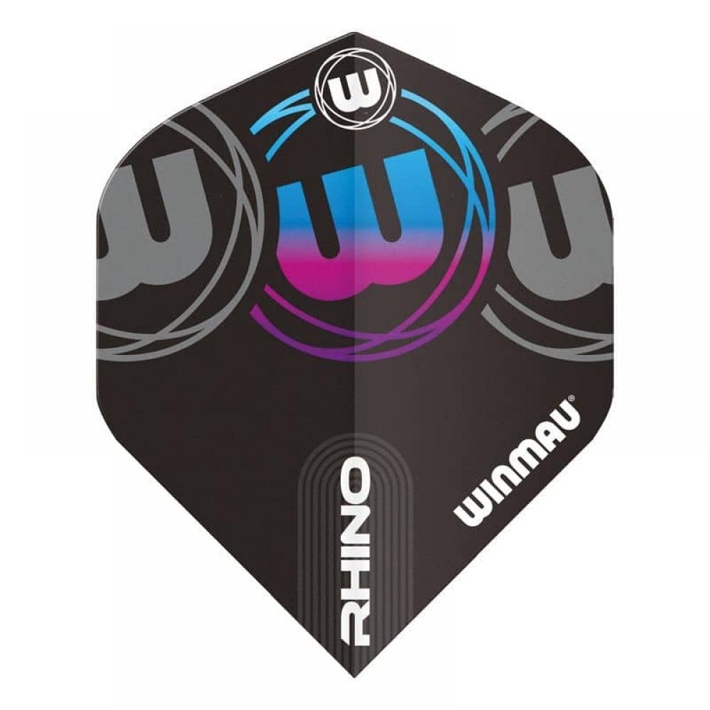 Plumas Winmau Darts Rhino Black Grey Blue