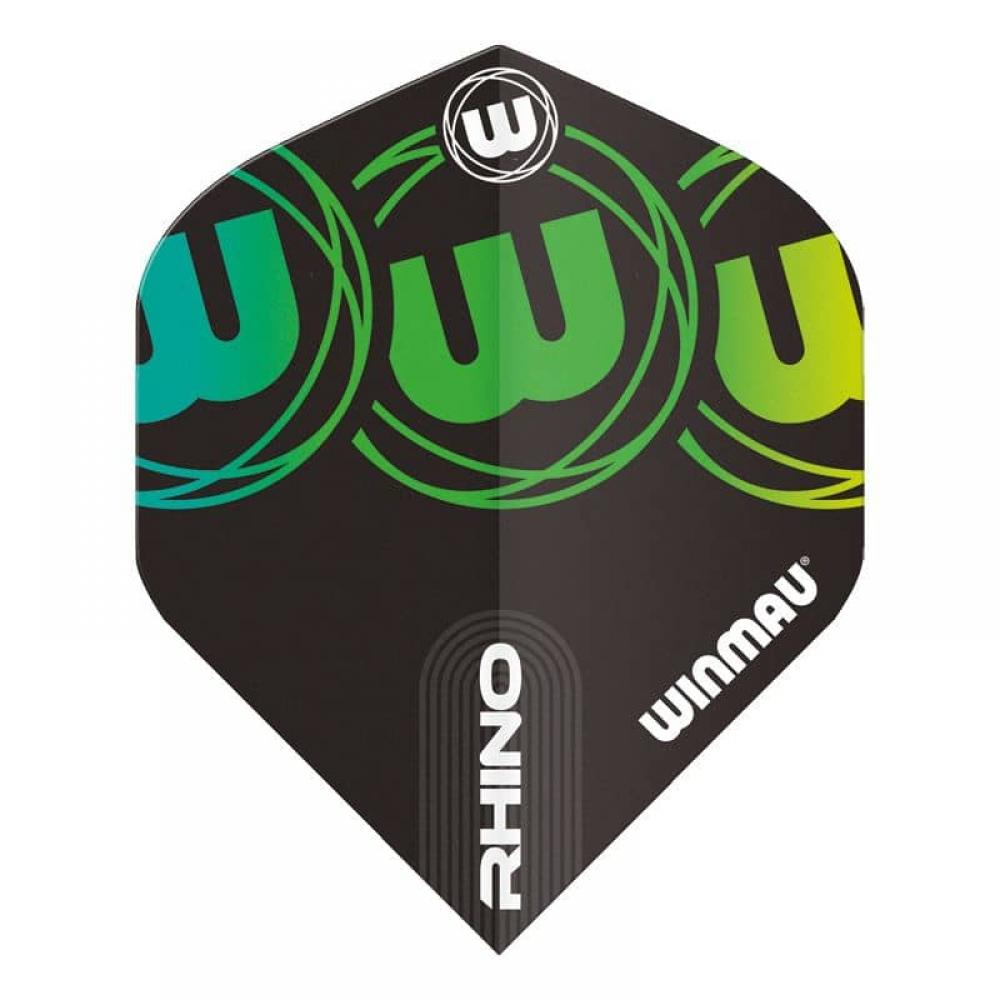 Plumas Winmau Darts Rhino Black Green