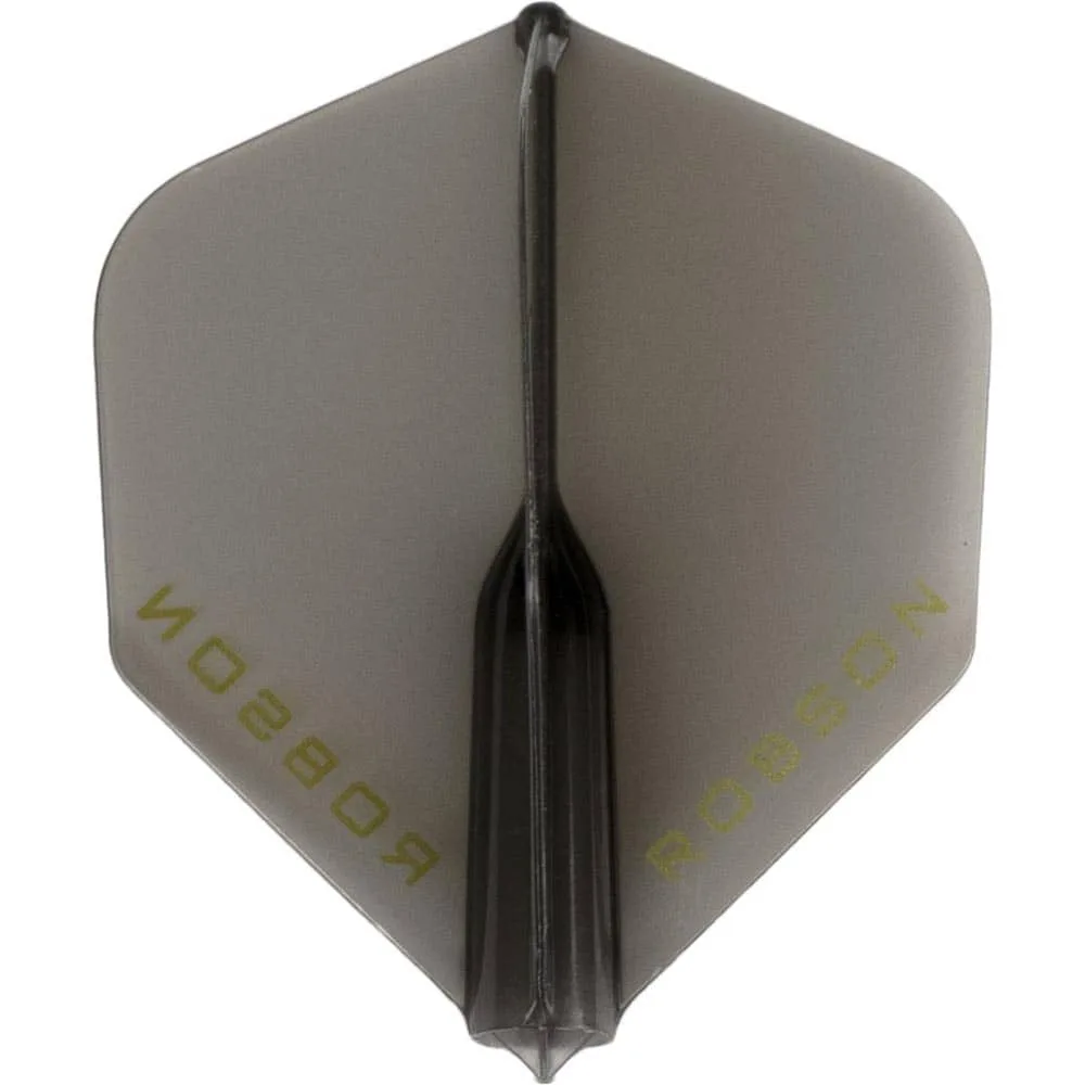 Pluma Bulls Darts Robson Estandar Negra Transparente