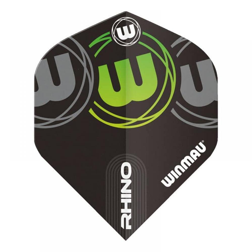 Plumas Winmau Darts Rhino Black Grey Green