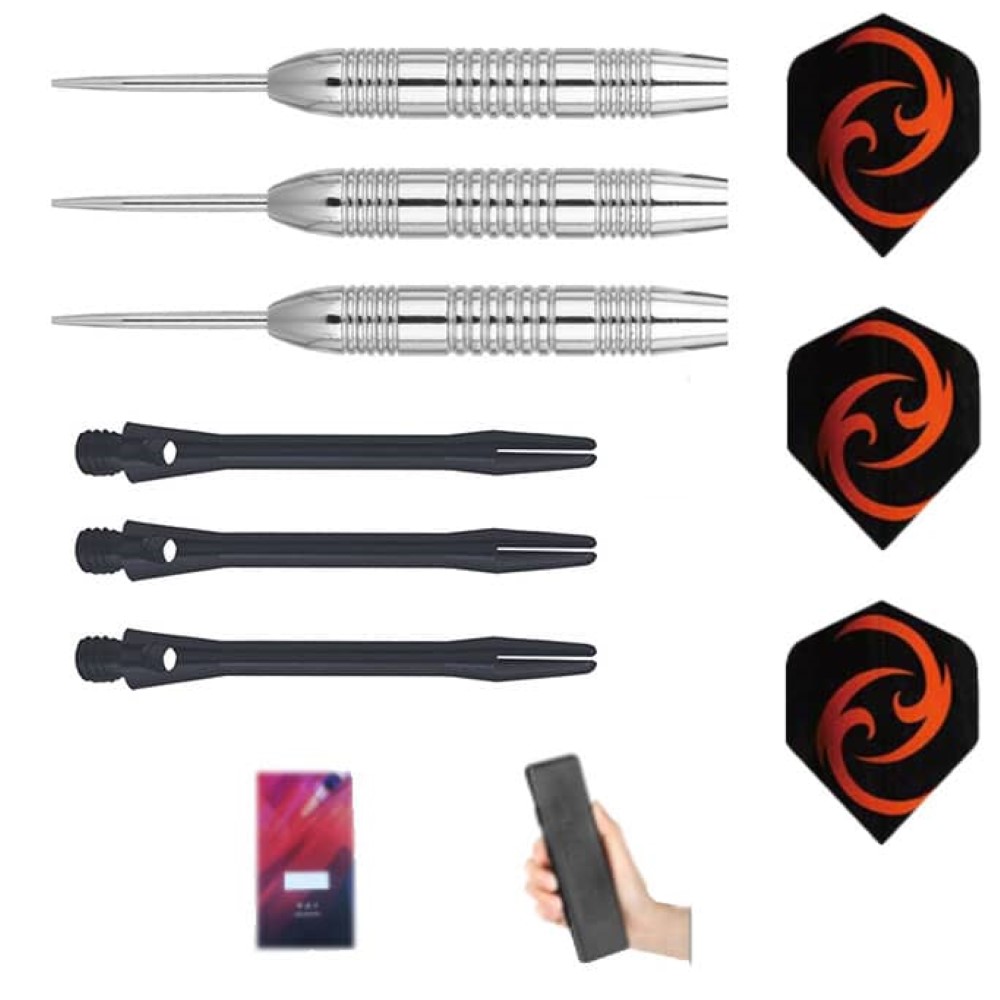 Juego Dardos Gildarts Bearded Laton Cromado Punta Metal 20g
