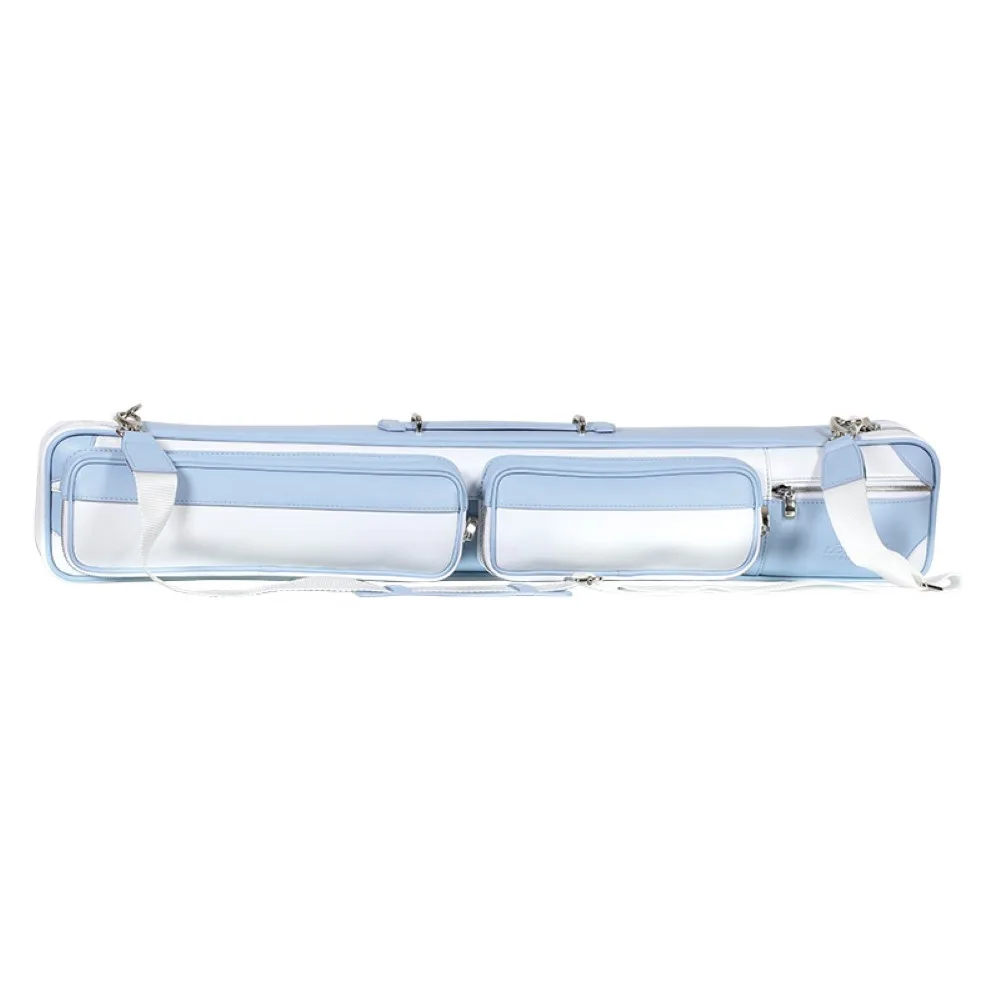 Funda Taco Billar Longoni Giotto Solcevita 4P 8F Blanca Azul