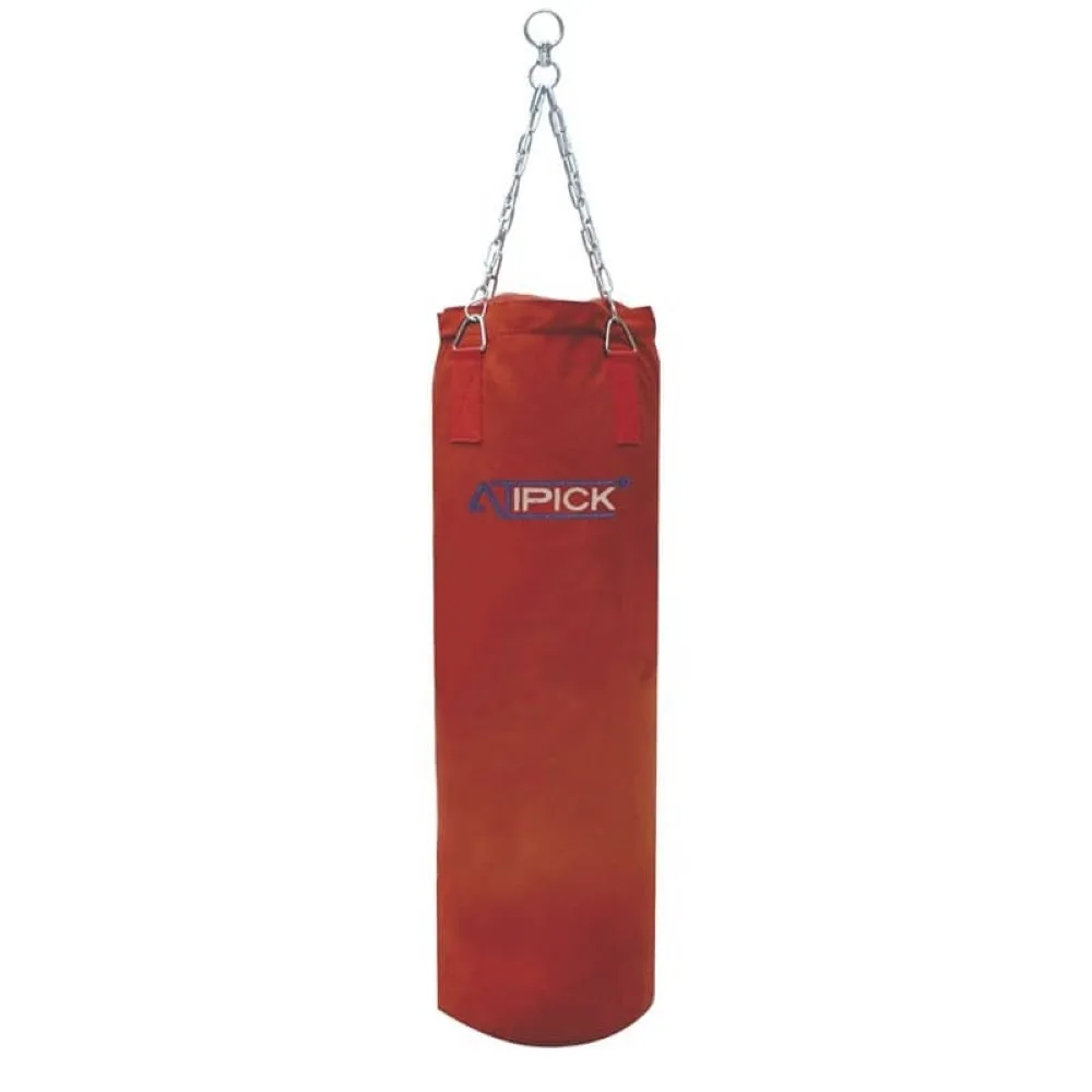 Saco De Boxeo De Lona, Suspensión Mediante Cadena 120 X 40 Cm