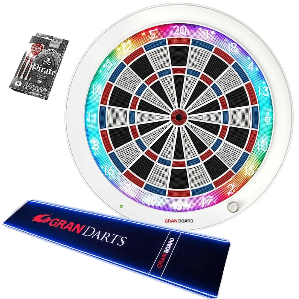 Pack Diana Electrónica Blanca GranBoard3S + Led Mat + dardos