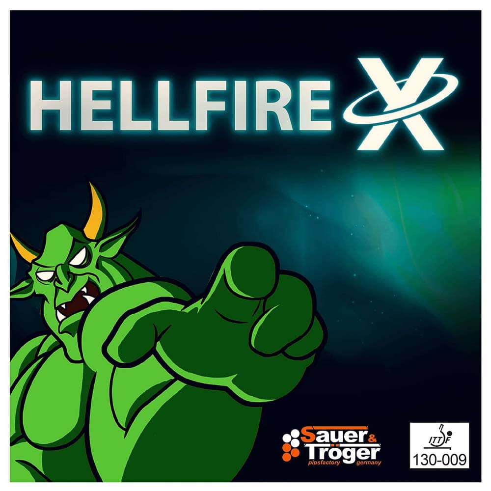 Goma Para Pala Ping Pong Sauer Troger Hellfire X Roja OX