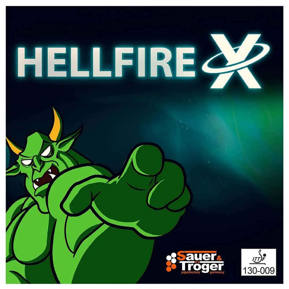 Goma Para Pala Ping Pong Sauer Troger Hellfire X Roja OX