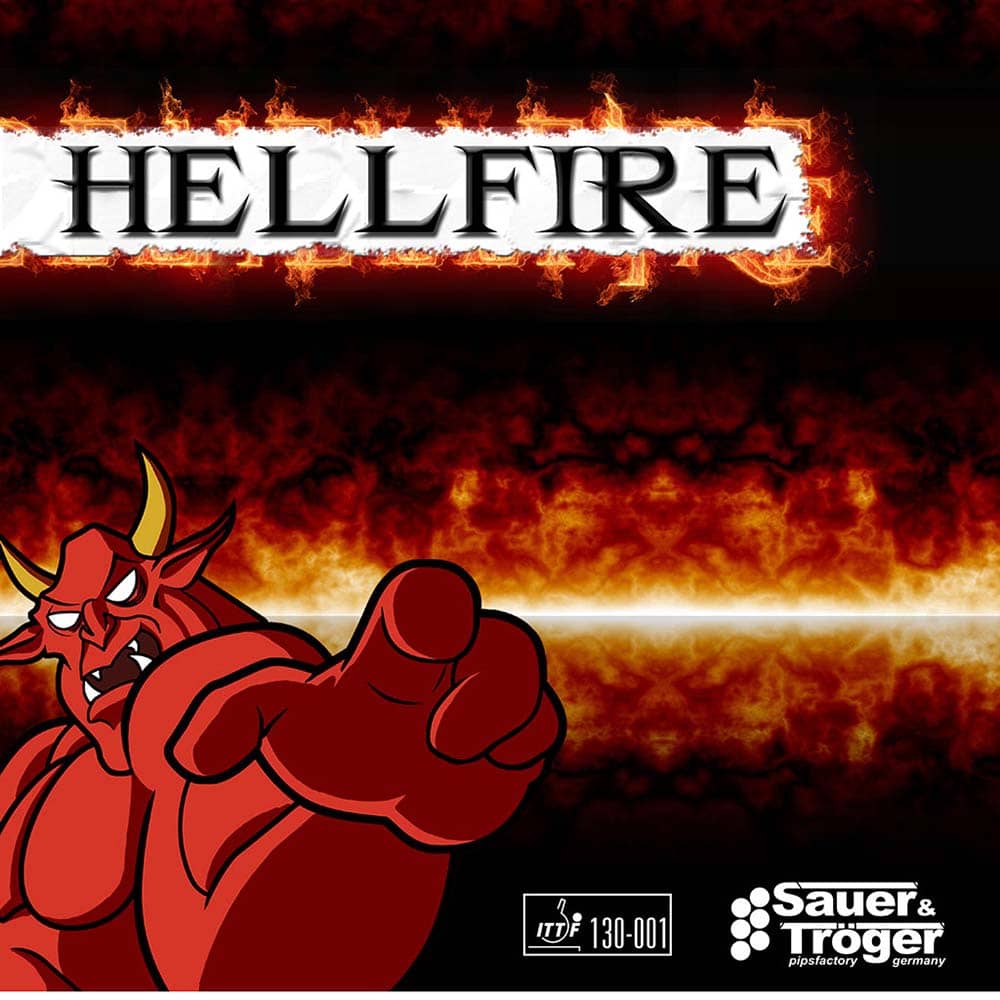 Guma do Paletki Ping Pong Sauer Troeger Hellfire Czarna 0.9mm