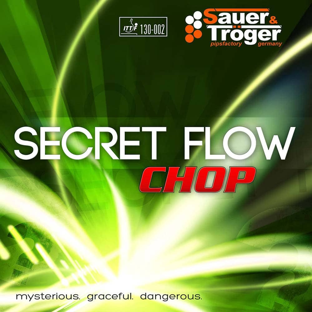 Tischtennis-Belag Sauer Troger Secret Flow Chop Rot 2,1mm Max