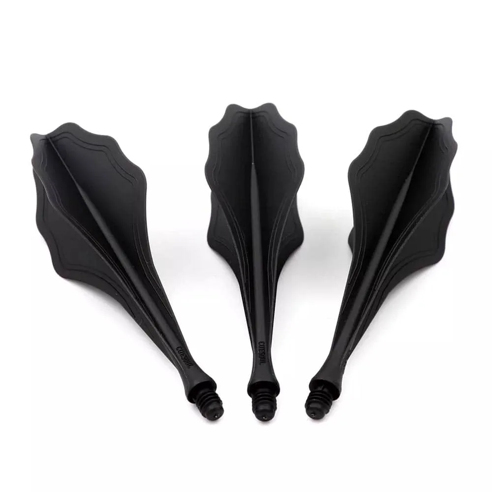  Plumas Flights Darts Cuesoul Tero AK8 Cloud Shape Negro 