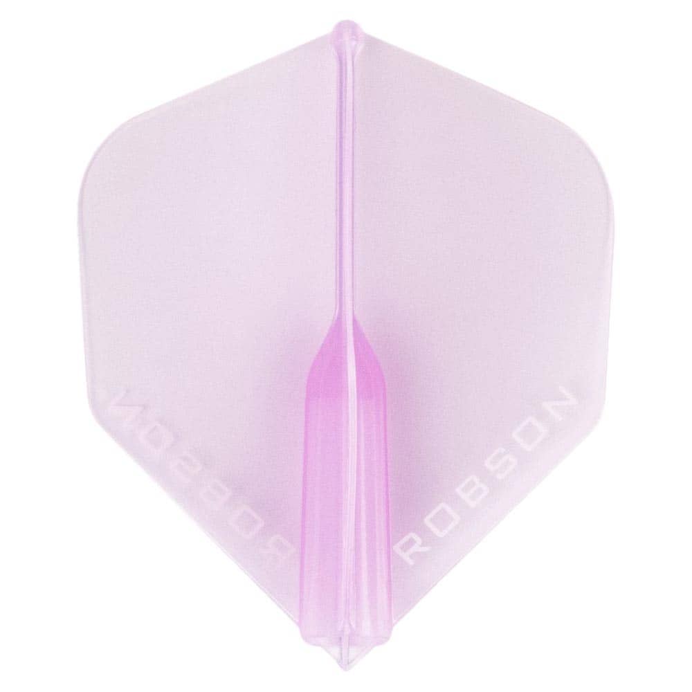 Pluma Bulls Darts Robson Crystal Estandar Rosa Transparente
