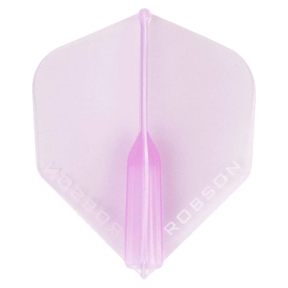 Pluma Bulls Darts Robson Crystal Estandar Rosa Transparente