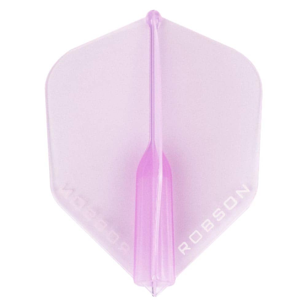 Pluma Bulls Darts Robson Crystal Estandar Small Rosa Transparente