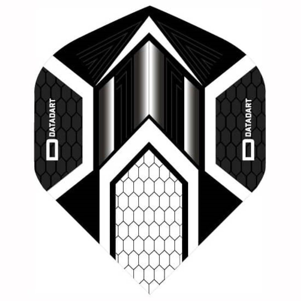 Pluma Dardos Datadart HEX Flight Black/White 