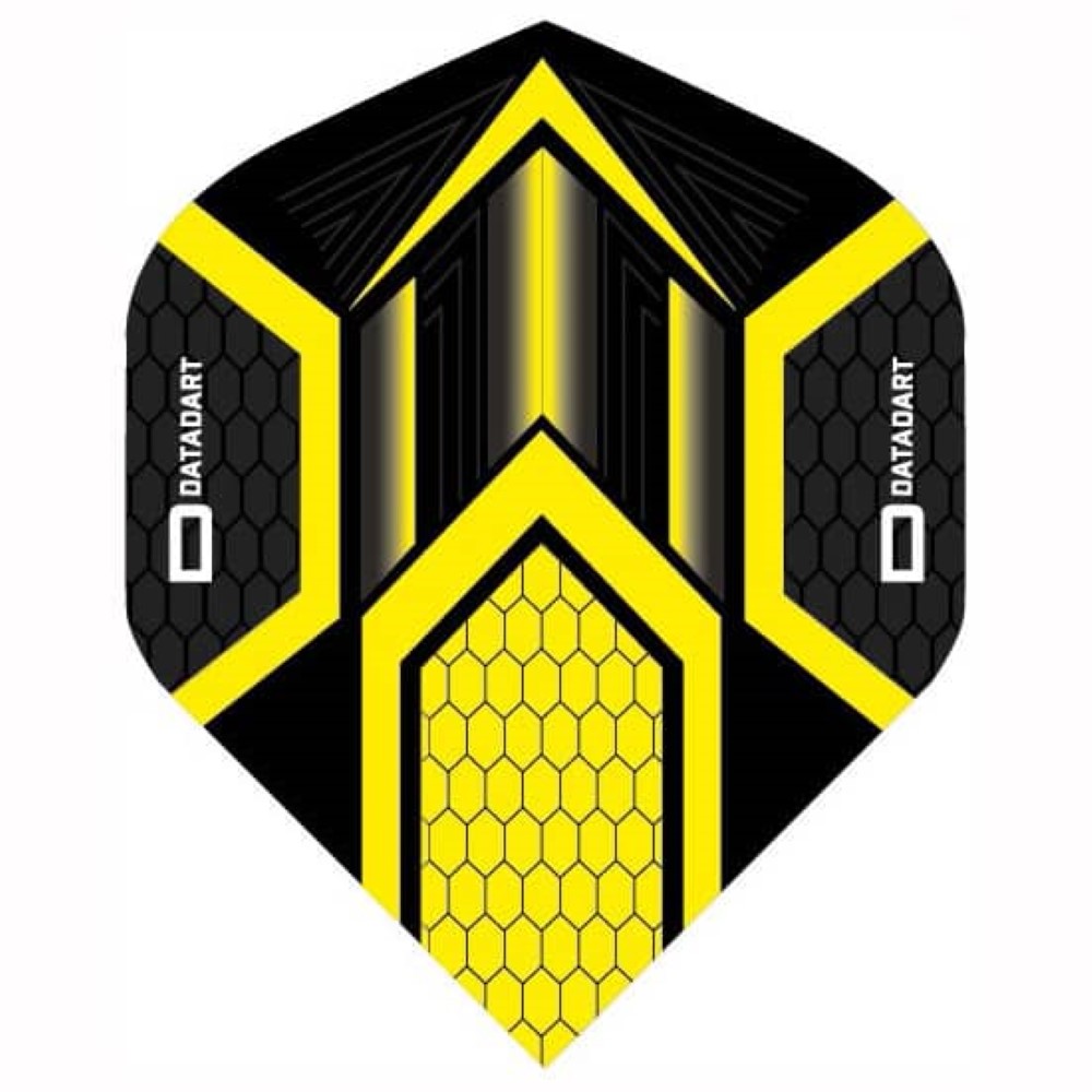 Pluma Dardos Datadart HEX Flight Yellow/Black 